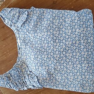 Max Studio Flower Print Blouse - Size XL
